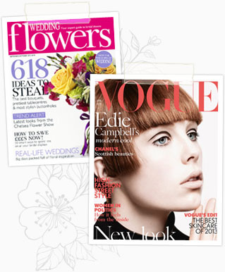 We've been featured in a number of wedding magazines